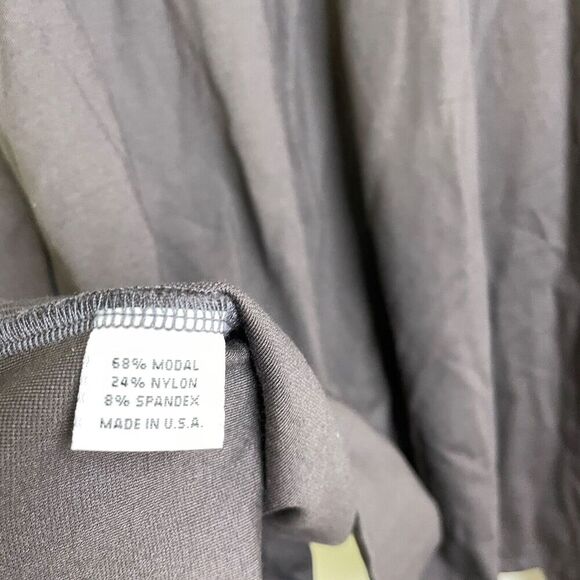 Bryn Walker Modal Cardigan Sweater Medium Brown Open Front Waterfall Stretch * - Picture 14 of 14